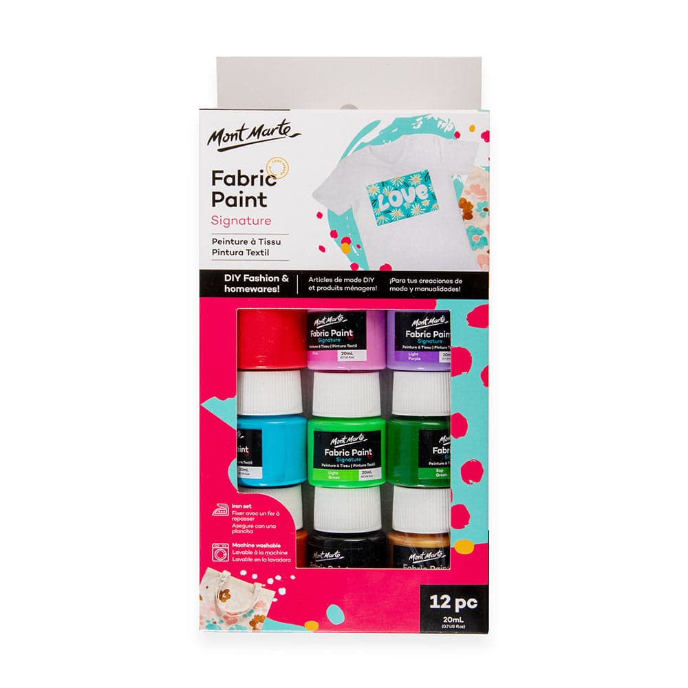 Mont Marte Fabric Paint 12pc
