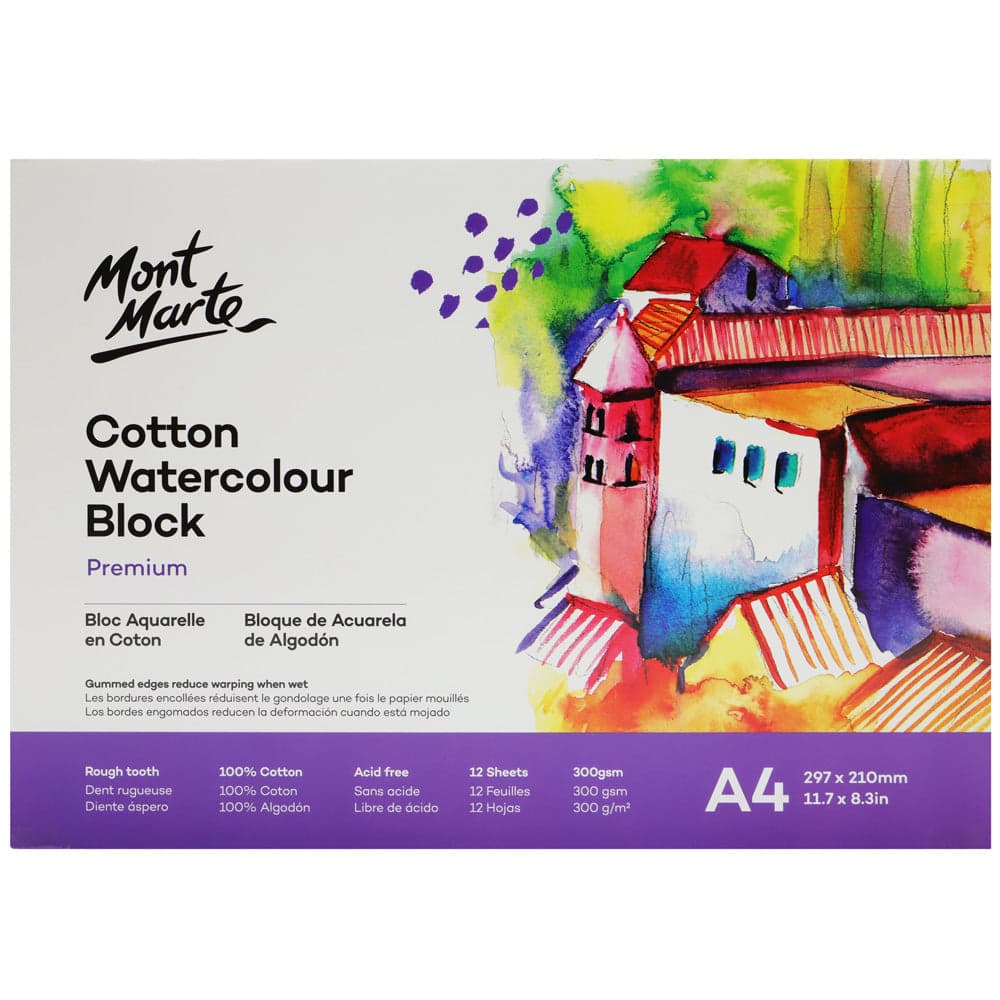 Mont Marte Watercolour Block A4