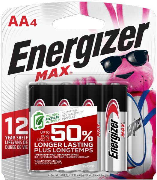 Energizer AA Alkaline Battery (Pack of 4)