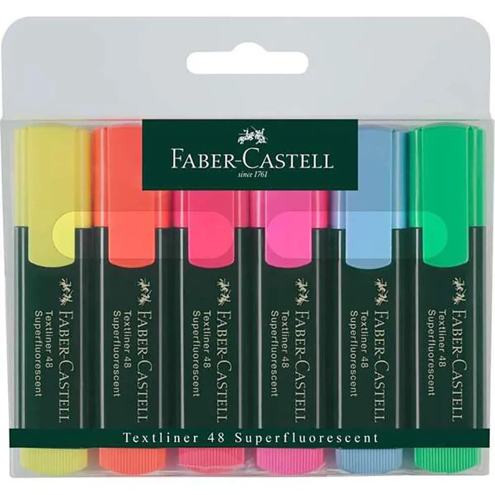 Faber-Castell Textliner 48 Highlighter Set (6 Colors)