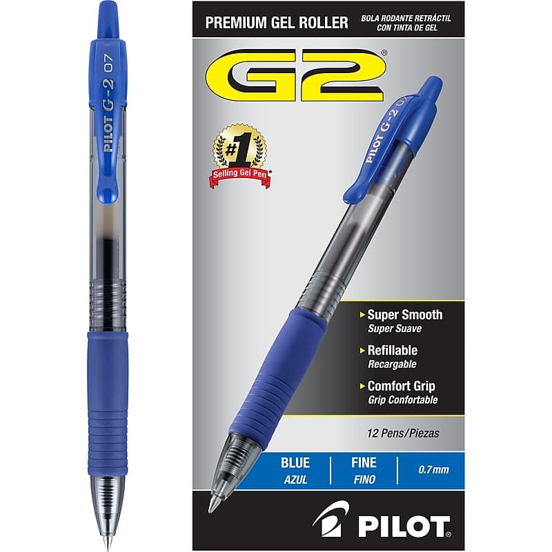 Pilot G2 Gel Pen 0.7mm (Blue)