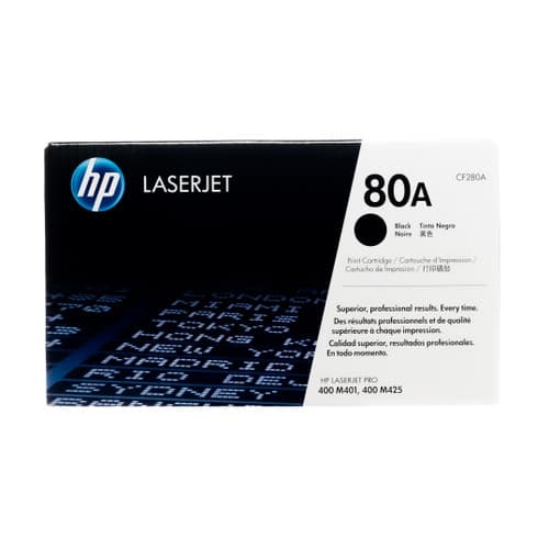 HP 80A Black Toner Cartridge (CF280A)